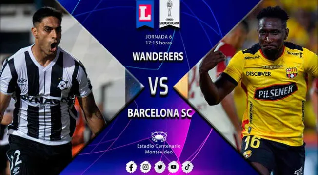 Wanderers vs Barcelona SC EN VIVO por la Copa Sudamericana