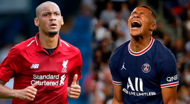 Fabinho se molestó por las declaraciones de Mbappé