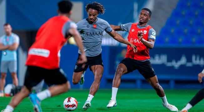 André Carrillo volvió a los entrenamientos con Al-Hilal