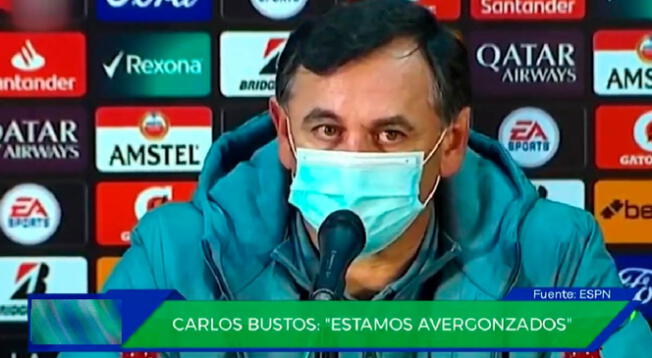 Carlos Bustos al borde del llanto tras la goleada que sufrió Alianza Lima