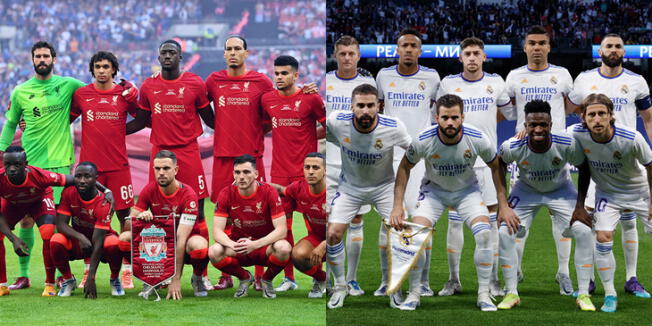 Jugadores del Liverpool y Real Madrid que jugarán su primera final de Champions