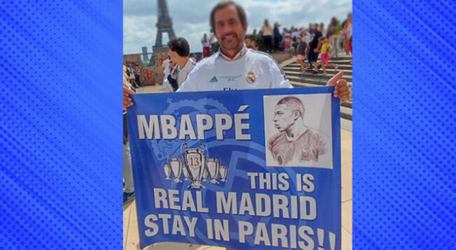 Carteles para Mbappé en París.