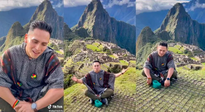 Tiktoker boliviano conoce por primera vez Macchu Picchu y queda maravillado con ciudadela Inca