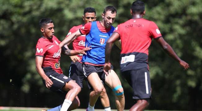 La Selección Peruana realizó su primer entrenamiento en Barcelona.