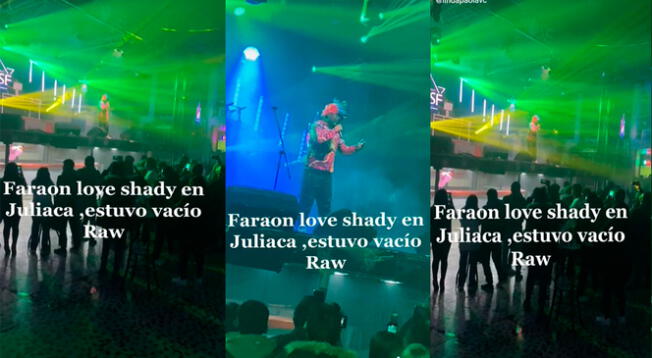 Faraón Love Shady no logró llenar su concierto en Juliaca.