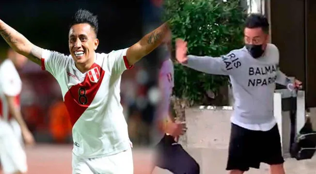 Christian Cueva llegó a Barcelona para sumarse a la Selección Peruana