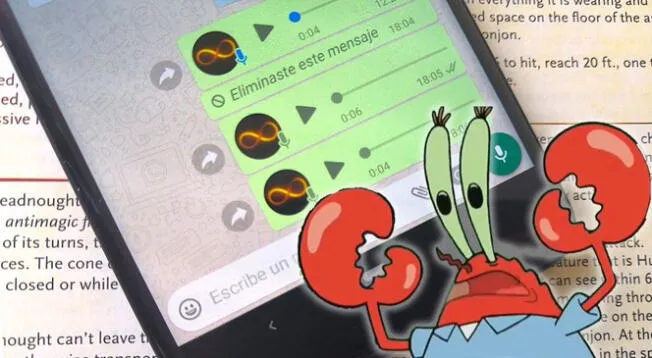 WhatsApp: GUÍA para enviar audios con la voz de 'Don Cangrejo' sin instalar apps raras