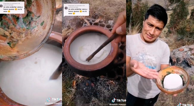 TikTok: peruano enseña a elaborar queso fresco y su sencilla receta se hace viral