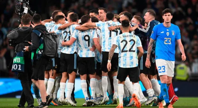 Argentina celebra el título de la Finalissima 2022