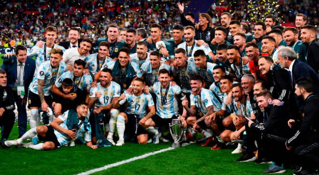 Argentina celebra el título de la Finalissima 2022