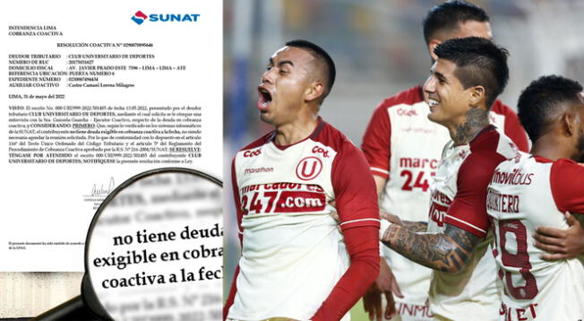 Universitario de Deportes canceló su deuda coactiva con la Sunat