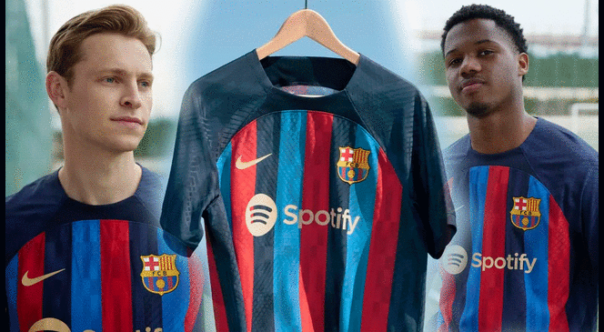 Barcelona presentó su nueva camiseta para la temporada 2022-2022