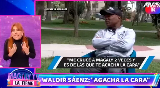 Magaly Medina llamó desubicado a Waldir Sáenz en su último programa.