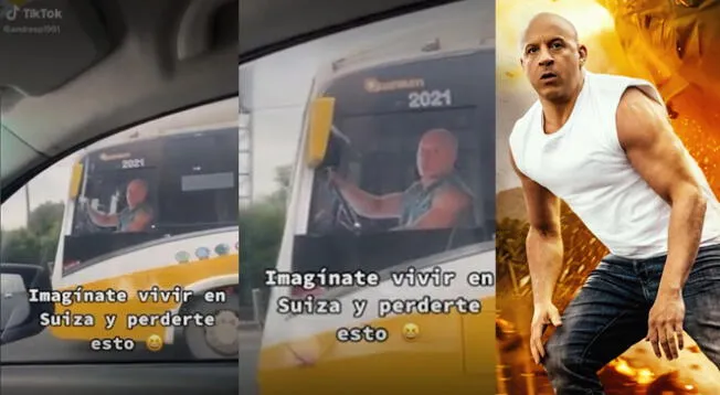 Tiktok: foto de "Toretto" manejando en bus asombra a pasajeros de una autopista