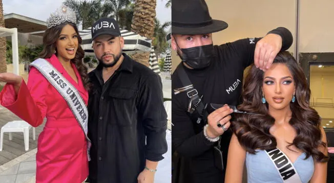 Bryan Bonilla fue el responsable de preparar a la actual miss universo Harnaaz Sandhu después de coronarse.