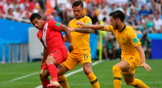 Perú le ganó 2-0 a Australia en Rusia 2018.