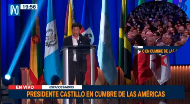 Pedro Castillo usa frase “América para los americanos” durante su discurso en cumbre internacional