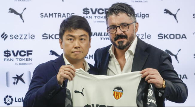 Gattuso es nuevo técnico de Valencia.