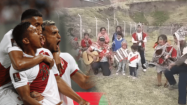 Niños de comunidad cusqueña de Pisac alientan en Quechua a la Selección Peruana