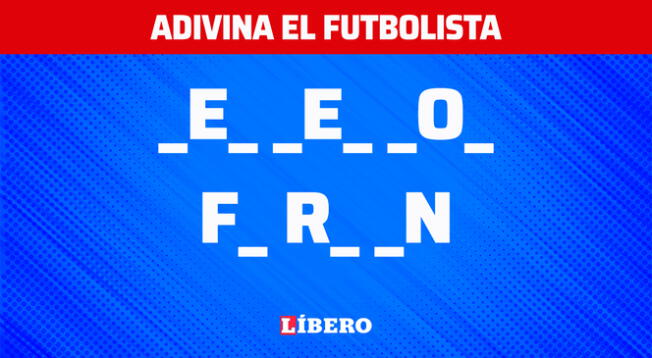 ¿Cuál es el nombre del futbolista? Resuelve el acertijo visual en solo 5 segundos