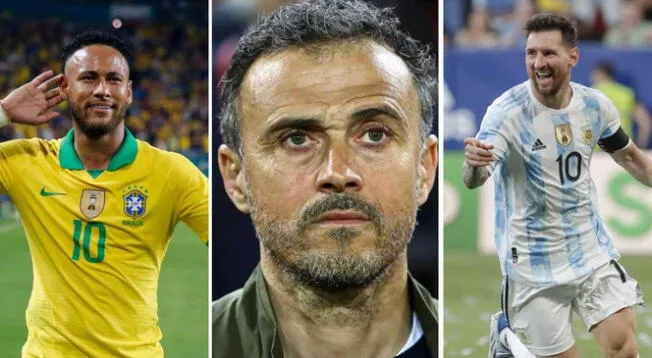 Luis Enrique ve como favorito en el Mundial a Argentina y Brasil