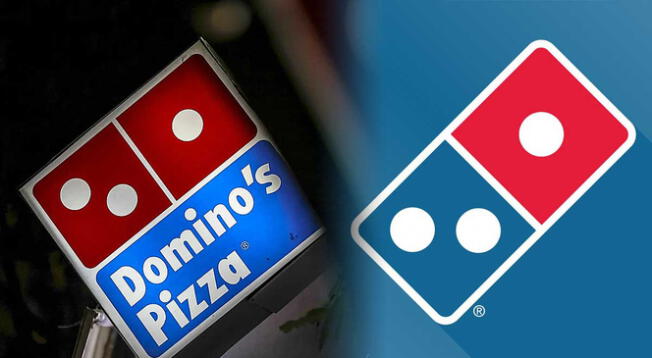 por qué hay 3 puntos en el logo de Domino's Pizza