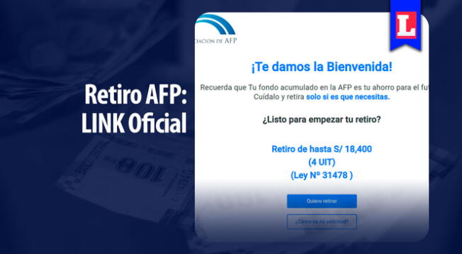 Accede al LINK oficial para hacer la solicitud del tu retiro AFP 2022.