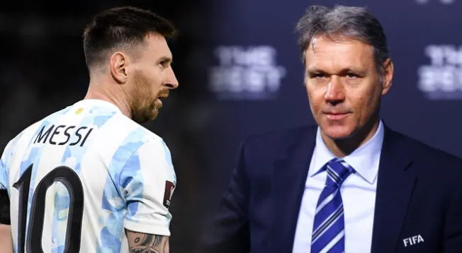 Van Basten arremetió con todo a Lionel Messi