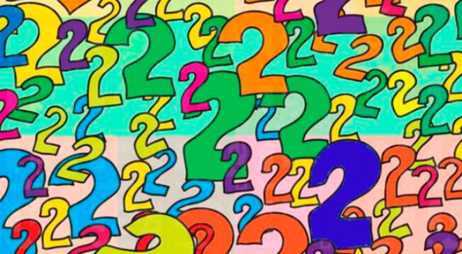 Encuentra el signo de interrogación entre los 2 ¿Podrás resolverlo en tiempo récord?