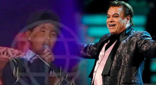 El niño peruano tuvo la oportunidad de cantar junto a Juan Gabriel