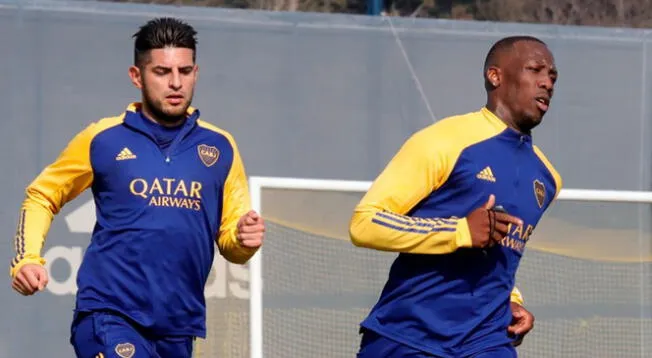 Advíncula y Zambrano volvieron a entrenar en Boca Juniors
