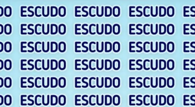 ¿Dónde está la palabra 'ESCUPO'? Tienes 5 segundos en este reto visual nivel PRO