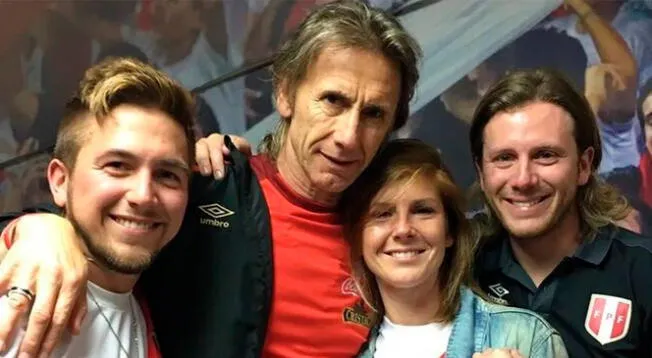 Ricardo Gareca y sus hijos