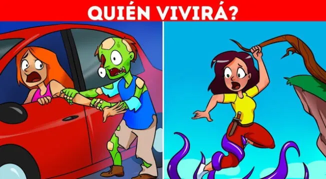 ¿Quién vivirá? Si tienes una gran HABILIDAD mental superarás el acertijo visual en segundos