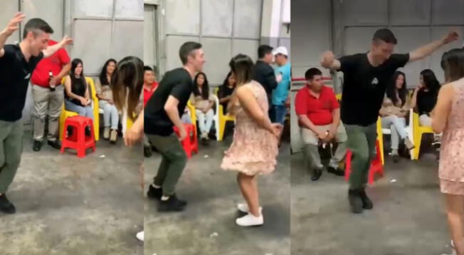 Tiktok: joven italiano 'zapatea' al ritmo del huaylas en una fiesta en el Perú - VIDEO