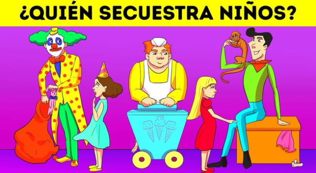 ¿Quién secuestra niños? Demuestra que eres INTELIGENTE y supera el acertijo en 5 segundos