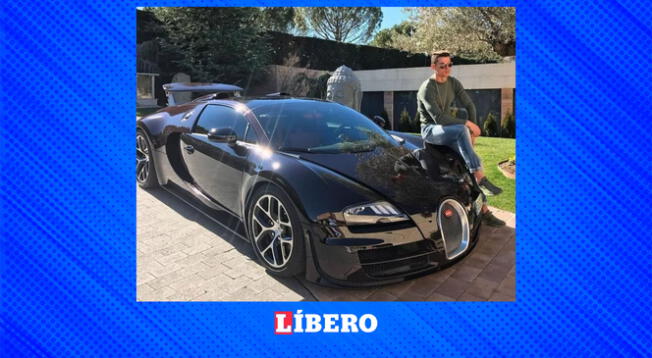 Bugatti Veyron, este auto CR7 lo adquirió cuando ya estaba en el Real Madrid. El primero en obtenerlo fue Karim Benzema.