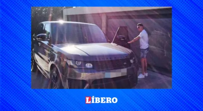 Range Rover Sport, una de sus camionetas más favoritas. Solo la utiliza cuando sale de campo.