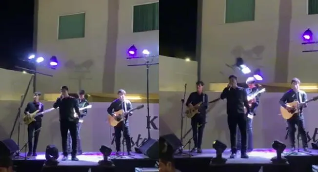 ¡Eso debió doler! Reflector impactó en un guitarrista, video es viral en TikTok.