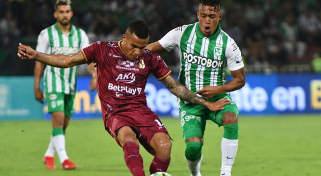 Atlético Nacional vs. Tolima por la primera final de la Liga Betplay 2022.