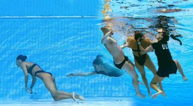 Anita Álvarez se desmayó dentro del agua y tuvo que ser rescatada por su entrenadora