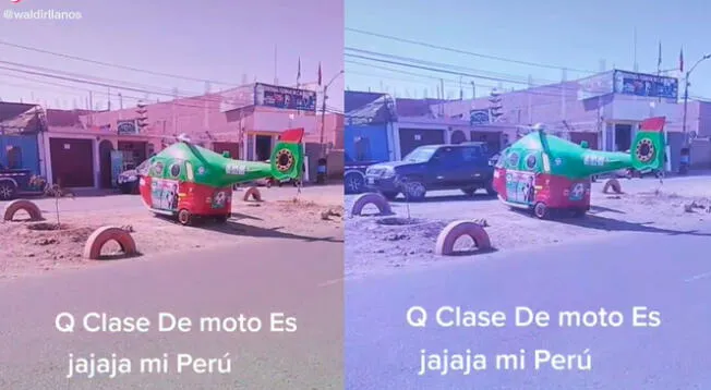 TikTok viral: Cansado del tráfico de Lima, peruano tunea su mototaxi y la ‘transforma’ en helicóptero