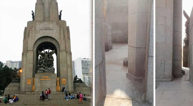 Jesús María: municipio denuncia desaparición de puertas bronce de monumento en Campo de Marte