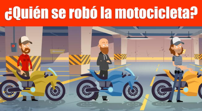 ¿Quién se robó la motocicleta? Un acertijo de nivel EXPERTO que te pondrá a prueba