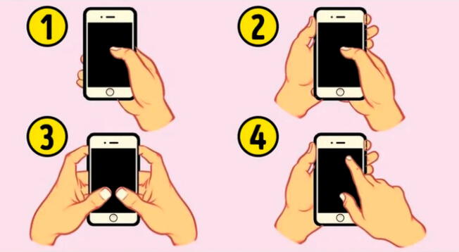 ¿Cómo sostiene su celular? Responde esta pregunta y conoce más de ti.