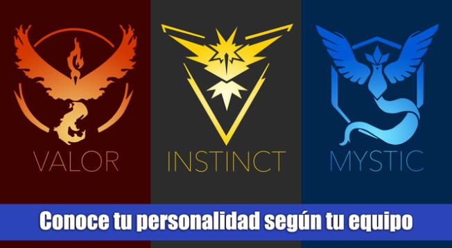 ¿Valor, Instinto o Sabiduría? Tu equipo en Pokémon GO revela facetas de tu personalidad