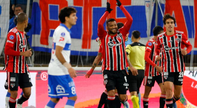 Sao Paulo con ocho jugadores goleó 4-2 a U. Católica por la Copa Sudamericana