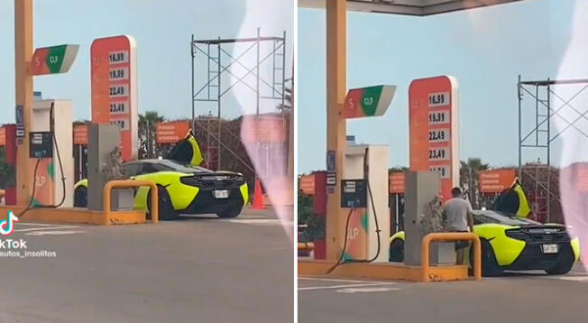 Un hombre tuvo que convertir su auto deportivo a GLP por alza de la gasolina.