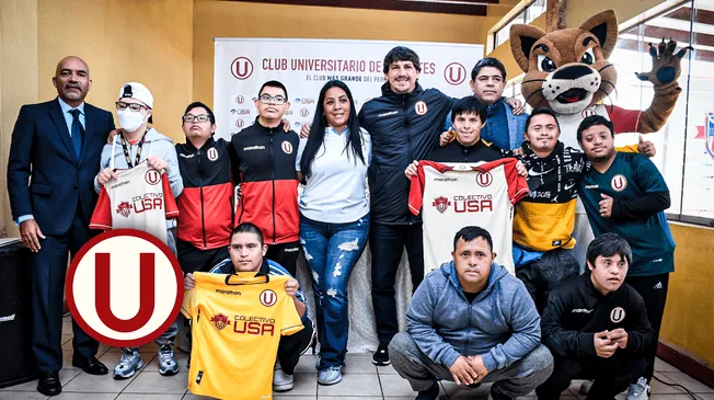 El equipo de futsal Down de Universitario firmó con su primer sponsor