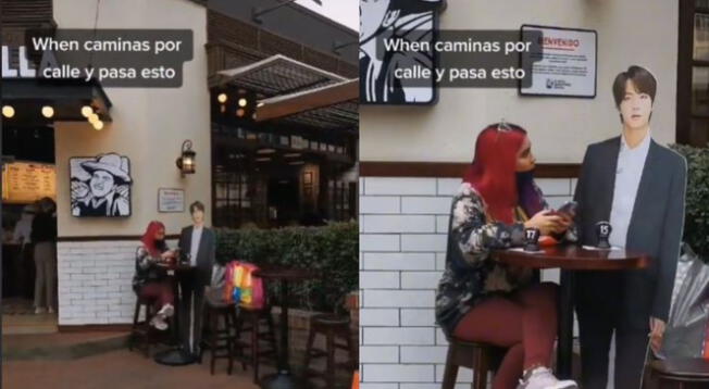 Joven es captada tomando desayuno con 'integrante' de BTS y es viral - VIDEO